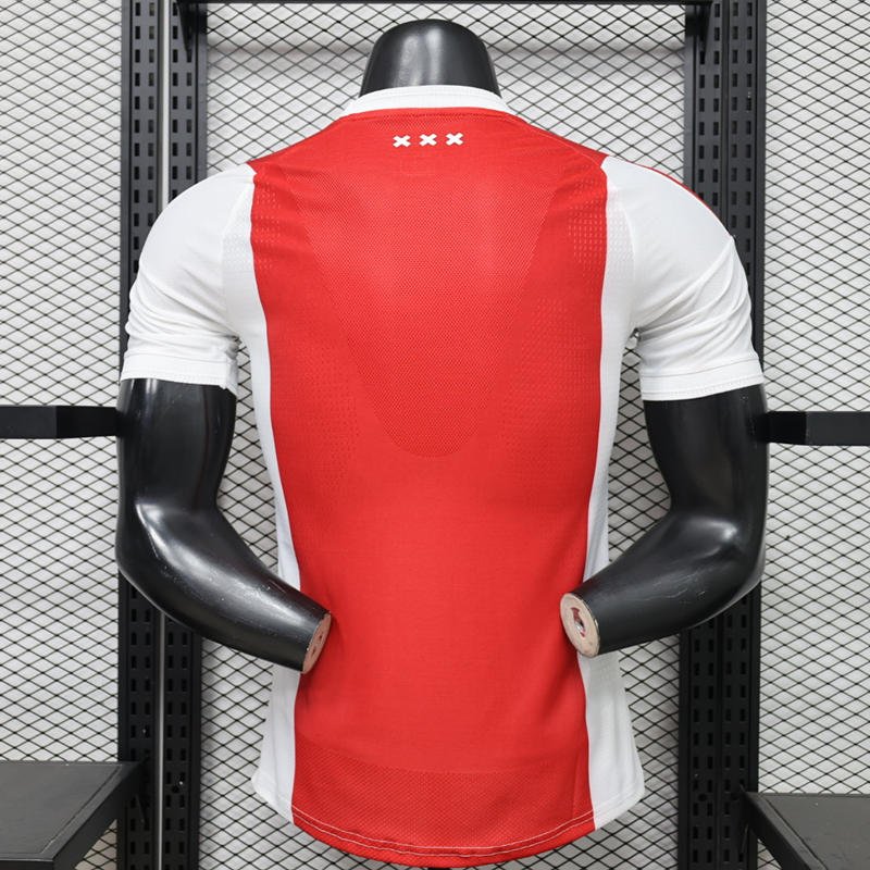 Player Version 26-27 Ajax Home White Red Soccer Jersey - Image 2