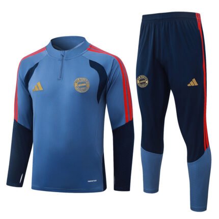 2026-27 Bayern Munich Blue Soccer Tracksuit Uniform