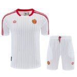 2026-27 Retro version Manchester United White  Red Soccer Uniform
