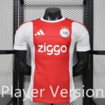 Player Version 26-27 Ajax Home White Red Soccer Jersey