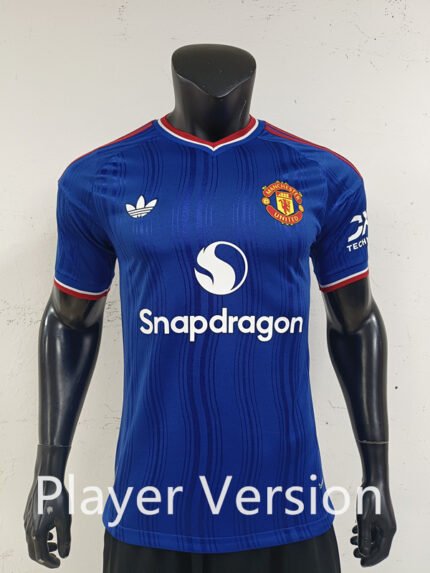 Player Version 26-27 Manchester United Away Blue Soccer Jersey