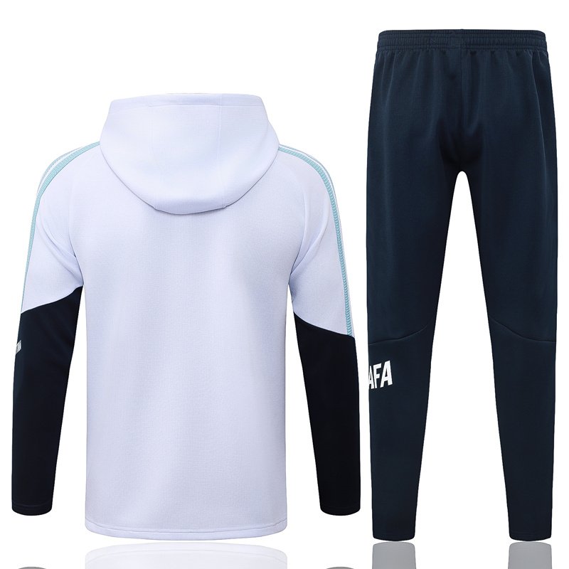 26-27 Argentina White Thailand Soccer Jacket Uniform With Hat - Image 5