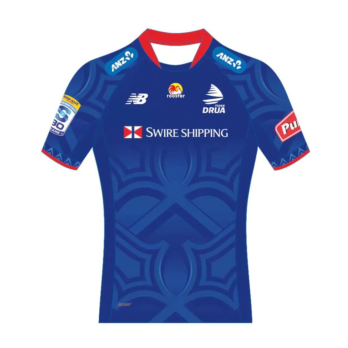c6ead869 2026-2027 Fiji Blue Rugby Jersey - Image 1