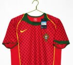 Retro Version 2004 Portugal Home Red Soccer Jersey AAA - Image 3