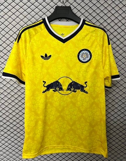 (S-4XL) 26-27 Leeds United Away Yellow Soccer Jersey AAA