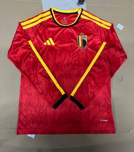2026-2027 Belgium  Home Red Long sleeves Soccer Jersey AAA