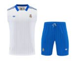 2026-27 Retro version Real Madrid White Vest Soccer Uniform