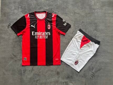 2026-2027 AC Milan  Home Red Black kids/youth  Soccer uniform