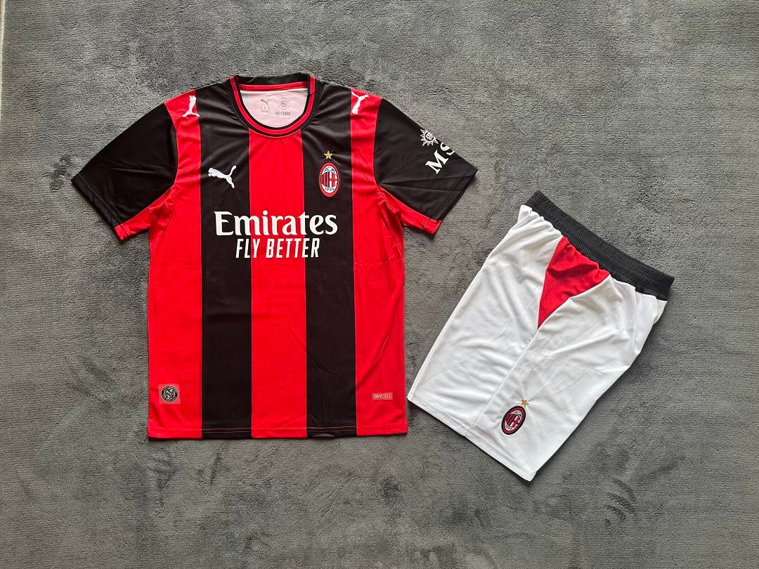 2026-2027 AC Milan Home Red Black kids/youth Soccer uniform