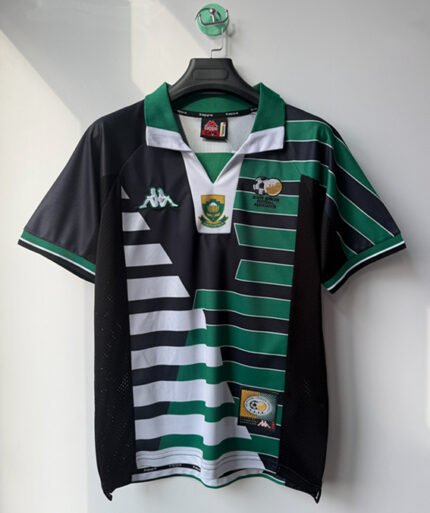 Retro version 1998 South Africa Away Green Soccer Jersey AAA