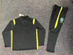 2026-27 Brazil  Black Soccer Tracksuit Uniform - Image 2
