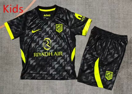 2026-27 Atletico Madrid Away Black kids/youth Soccer uniform
