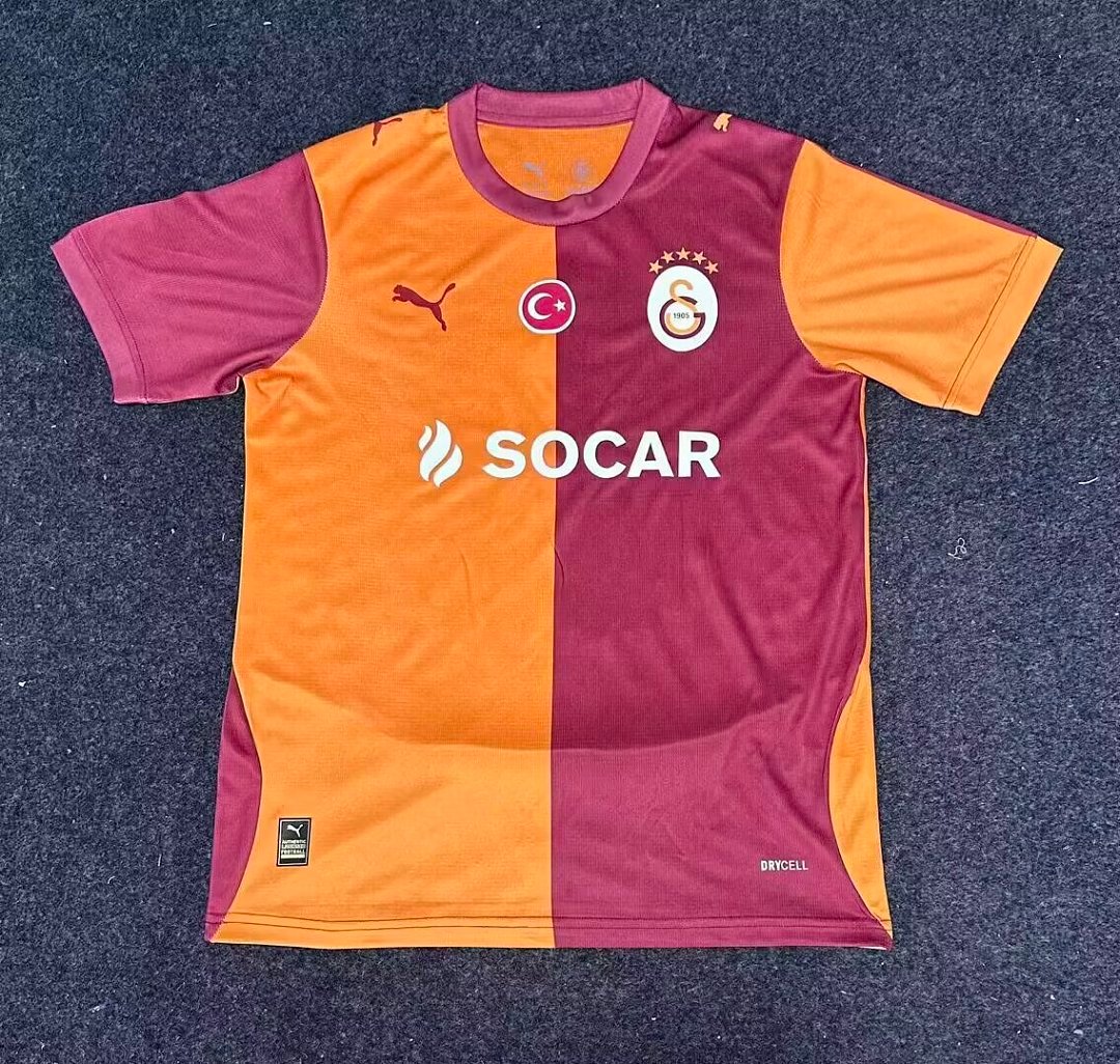 ee45a05c (1) 26-27 Galatasaray Home Yellow Orange Soccer Jersey AAA - Image 1