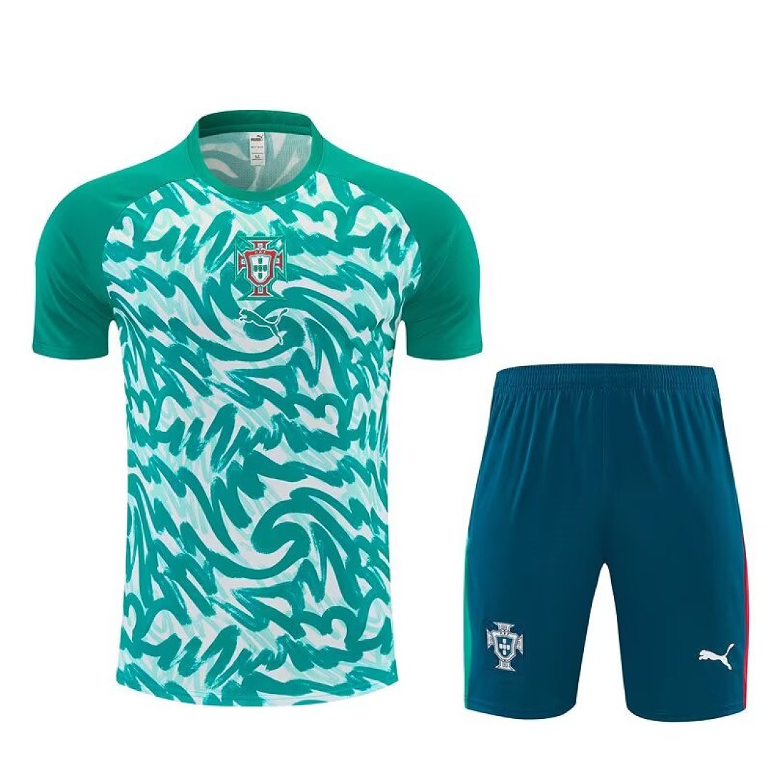 ee7bebd1 2026-2027 Portugal Green Soccer Uniform - Image 1