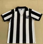 Retro version 1956 Santos Away Black White Soccer Jersey AAA