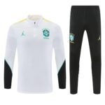 2026-27 Brazil  White Soccer Tracksuit Uniform