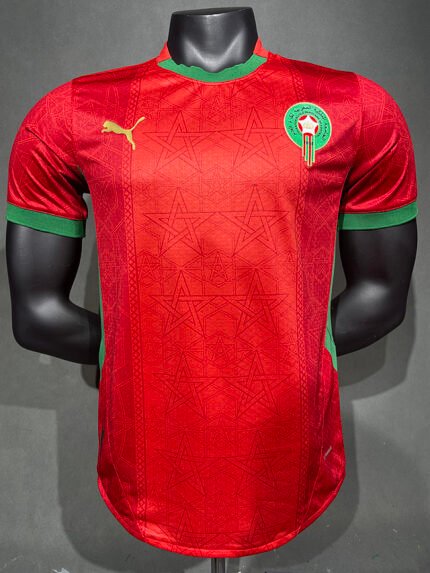 Player version 2026-27 Morocco Home Red Soccer Jersey AAA