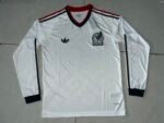 （S-4XL）2026-2027 Mexico Away White Long sleeves Soccer Jersey AAA