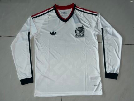（S-4XL）2026-2027 Mexico Away White Long sleeves Soccer Jersey AAA