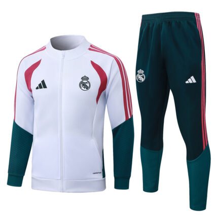 26-27 Real Madrid White Thailand Soccer Jacket Uniform