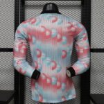 Player Version 2026-2027 Belgium Away White Pink Long sleeves Soccer Jersey AAA - Image 2