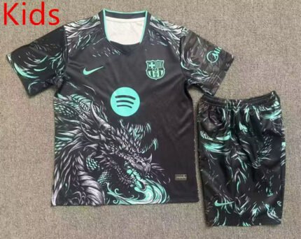 2026-27 Barcelona Black kids/youth Soccer uniform