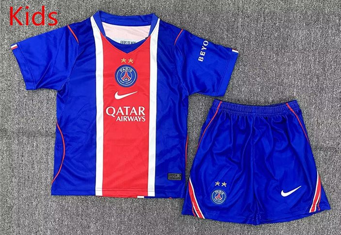 psc (2) 26-27 2 star version Paris Home Blue Kids/Youth Soccer Uniform - Image 1