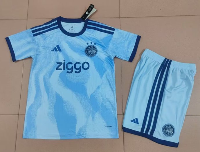 psc (2) 2026-27 Ajax 2nd Away Light Blue Soccer Uniform - Image 1