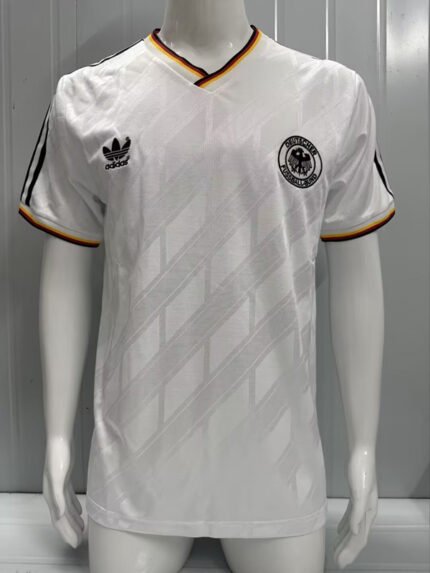 Retro version 1986 Germany Home White Soccer Jersey AAA