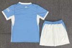2026-2027  Manchester City  Home Blue kids/youth  Soccer uniform - Image 2