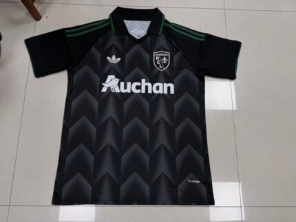 26-27 Lens Away BLack Thailand Soccer Jersey AAA