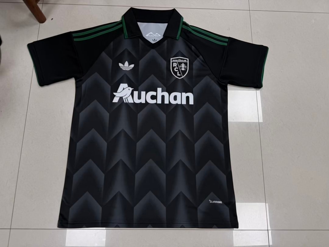 IMG_4433 26-27 Lens Away BLack Thailand Soccer Jersey AAA - Image 1