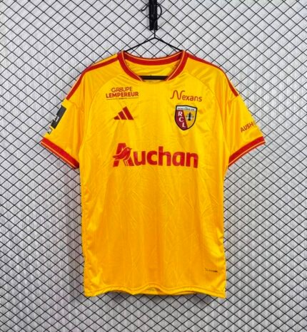 26-27 Lens Home Yellow Thailand Soccer Jersey AAA